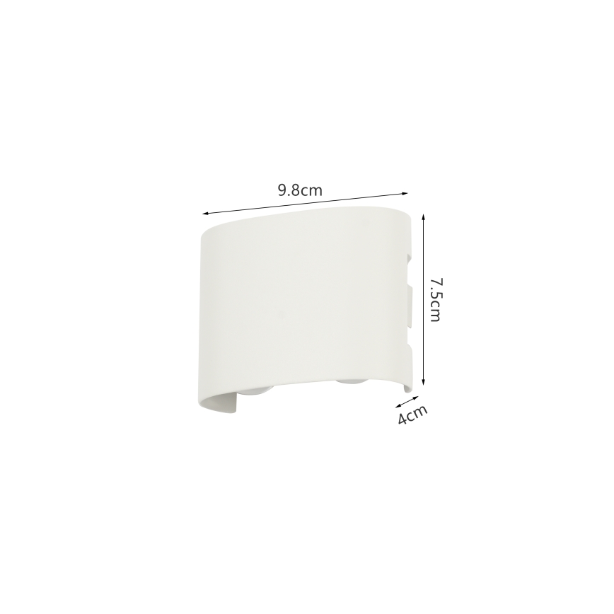 Brilagi - LED spoljašnje zidno svetlo FLAREBOX LED/4W/230V belo IP65