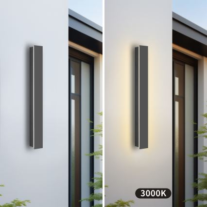 Brilagi - LED spoljašnje zidno svetlo LINEAR LED/12W/230V 3000K IP65 50 cm antracit