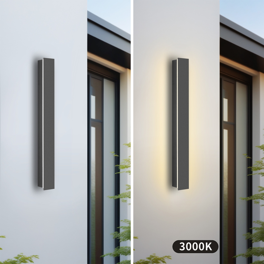 Brilagi - LED spoljašnje zidno svetlo LINEAR LED/12W/230V 3000K IP65 50 cm antracit