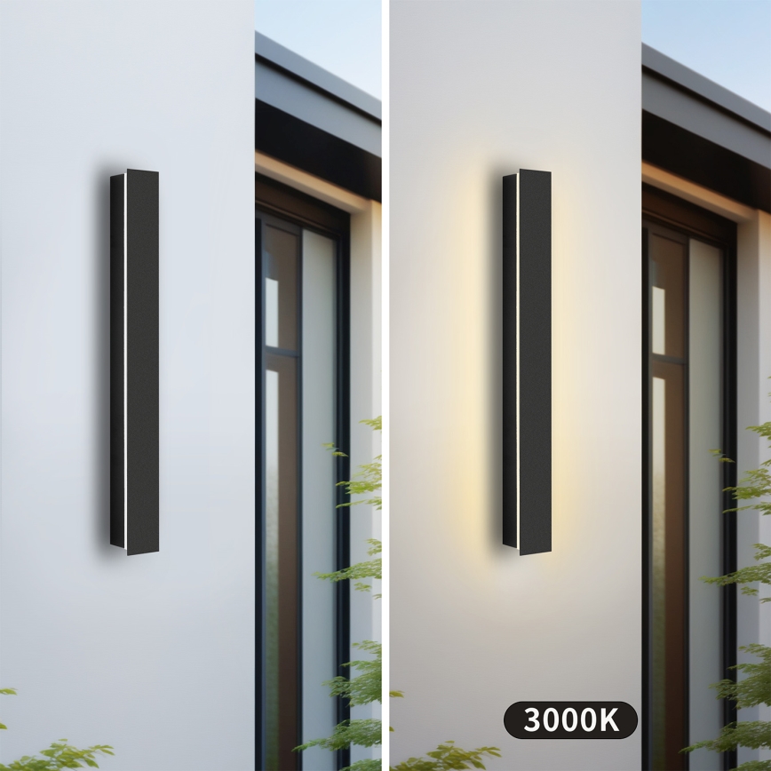 Brilagi - LED spoljašnje zidno svetlo LINEAR LED/12W/230V 3000K IP65 50 cm crna