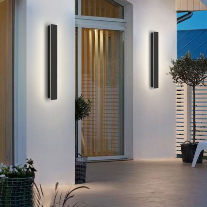 Brilagi - LED spoljašnje zidno svetlo LINEAR LED/12W/230V 3000K IP65 50 cm crna