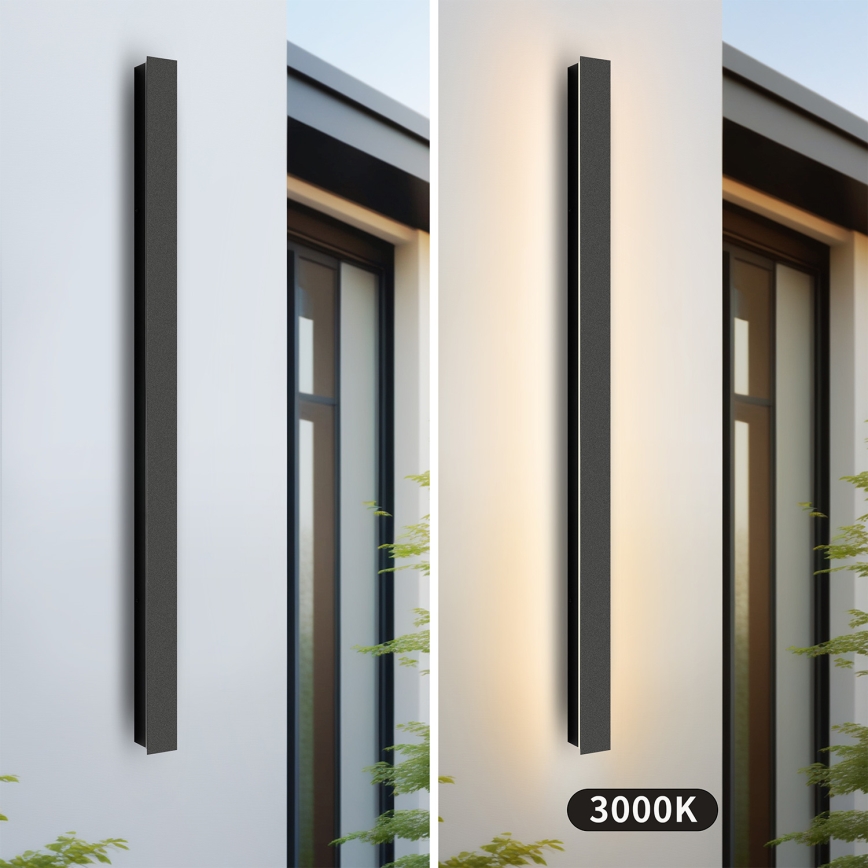 Brilagi - LED spoljašnje zidno svetlo LINEAR LED/22W/230V 3000K IP65 100 cm crna