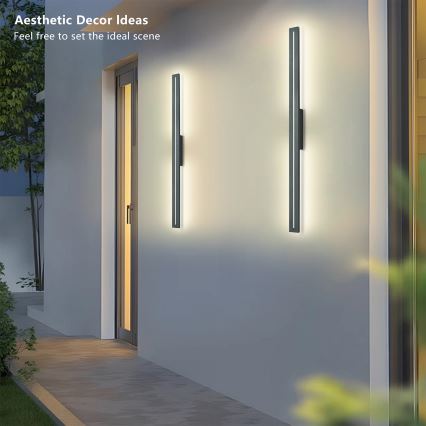 Brilagi - LED spoljna zidna svetiljka LINEO LED/24W/230V 4000K IP65 100 cm antracit