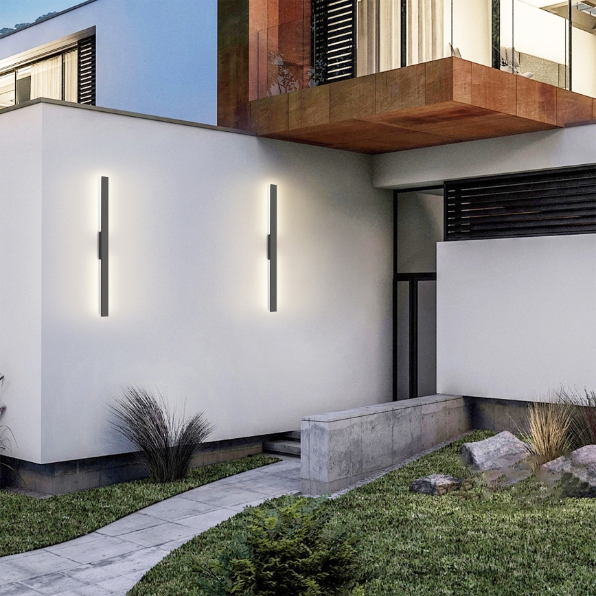 Brilagi - LUNA spoljašnje LED zidno svetlo LED/24W/230V 3000K IP65 100 cm antracit CRI 90