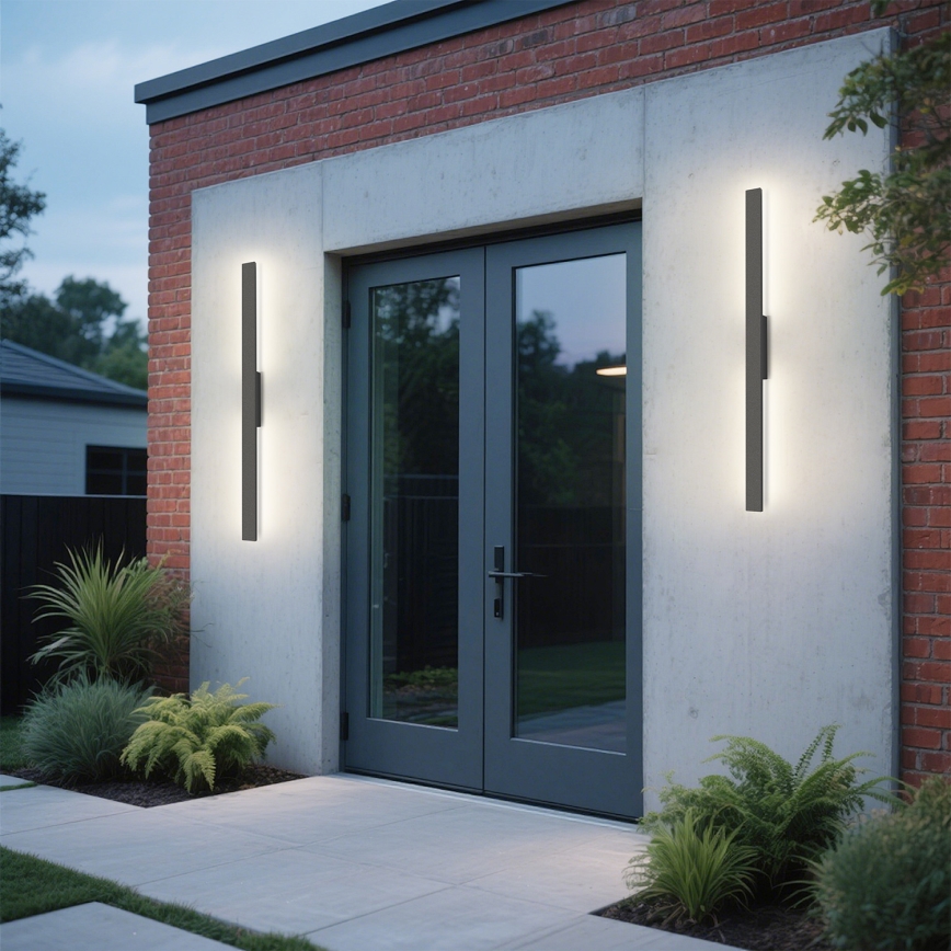 Brilagi - LUNA spoljašnje LED zidno svetlo LED/24W/230V 3000K IP65 100 cm antracit CRI 90