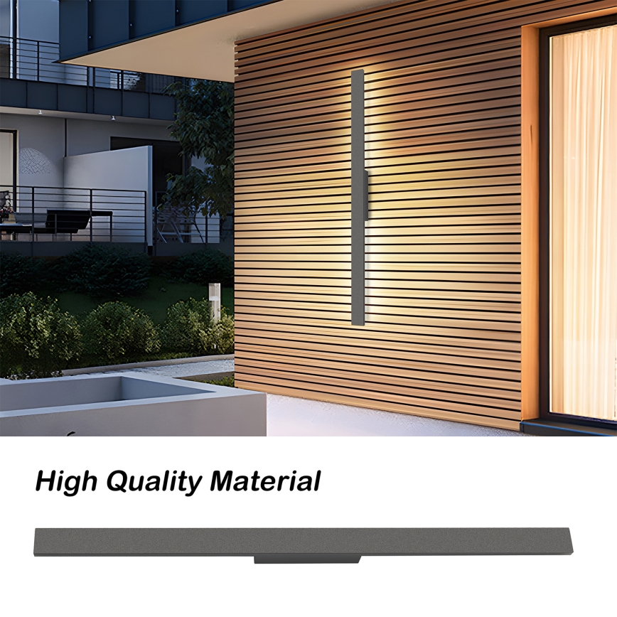 Brilagi - LUNA spoljašnje LED zidno svetlo LED/24W/230V 3000K IP65 100 cm antracit CRI 90