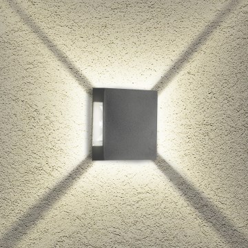 Brilagi - LED spoljašnje zidno svetlo QUADRAY LED/4W/230V antracit IP65