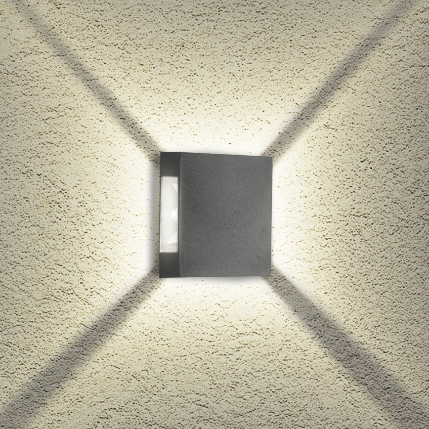 Brilagi - LED spoljašnje zidno svetlo QUADRAY LED/4W/230V antracit IP65