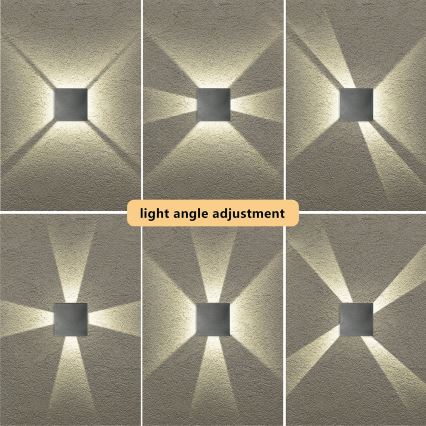 Brilagi - LED spoljašnje zidno svetlo QUADRAY LED/4W/230V antracit IP65