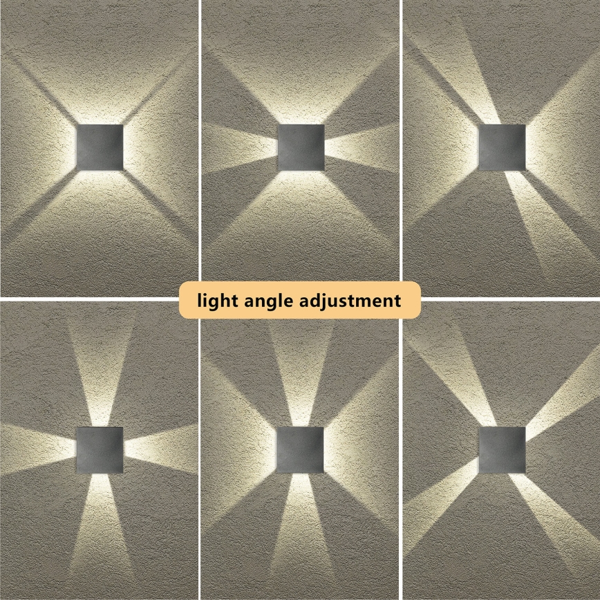 Brilagi - LED spoljašnje zidno svetlo QUADRAY LED/4W/230V antracit IP65