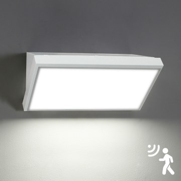 Brilagi - LED spoljašnje zidno svetlo sa senzorom TRIANGLE LED/20W/230V bela IP65