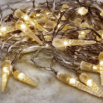 Brilagi - LED Spoljašnji božićni lancem 50xLED/8 funkcije/3xAA 8m IP44 topla bela