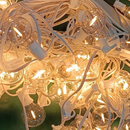 Brilagi - LED Spoljašnji dekorativni lanac GERLANDA 25xE12 20m bela IP44 topla bela