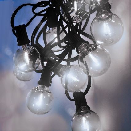 Brilagi - LED Spoljašnji dekorativni lanac GERLANDA 25xE12 20m IP44 hladna bela