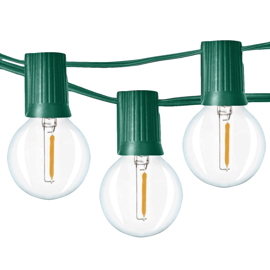 Brilagi - LED Spoljašnji dekorativni lanac GERLANDA 25xE12 20m zelena IP44 topla bela