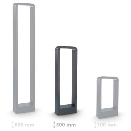 Brilagi - LED Spoljna lampa BARI LED/7W/230V 3000/4000/6000K antracit IP54 50 cm