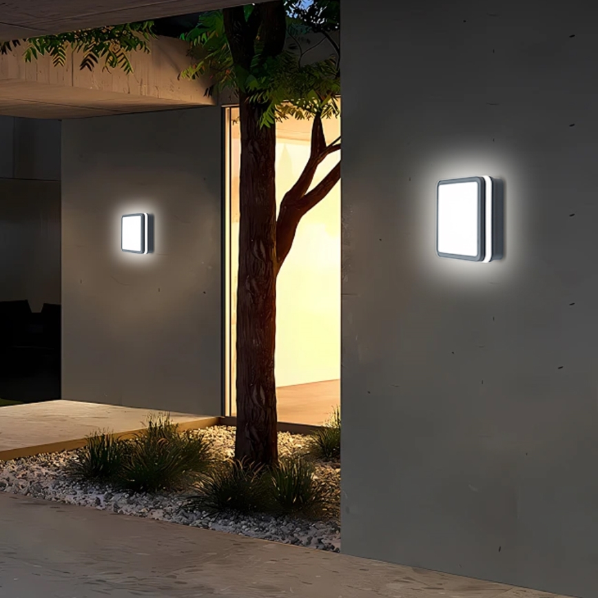 Brilagi - LED Spoljna lampa BENE LED/18W/230V 22x22 cm Antracit IP54