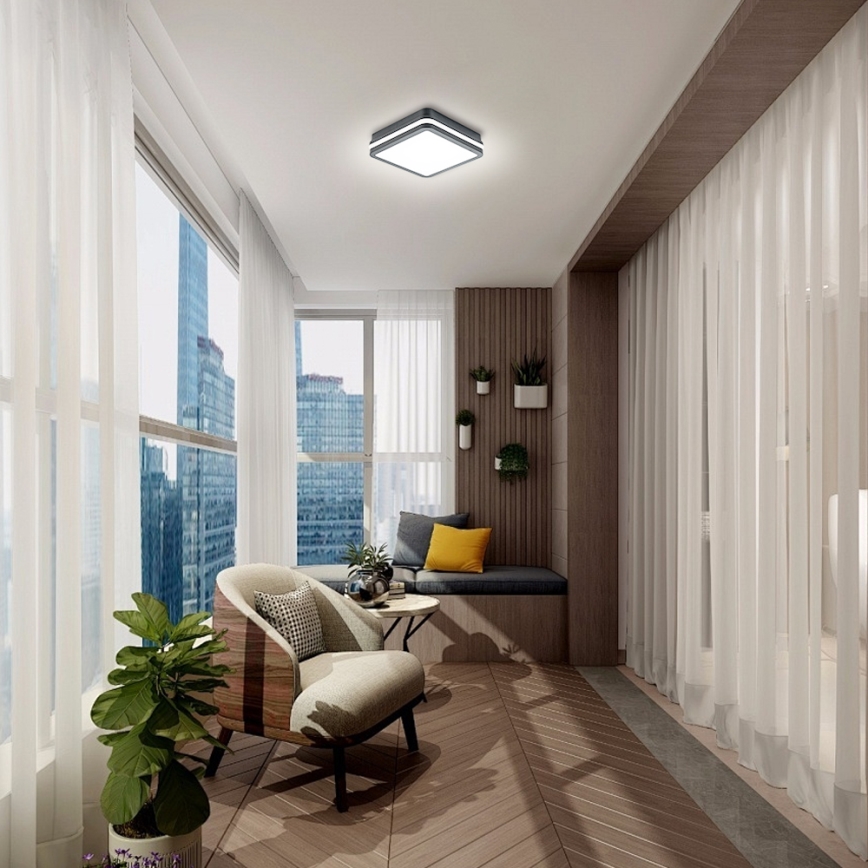 Brilagi - LED Spoljna lampa BENE LED/18W/230V 22x22 cm Antracit IP54