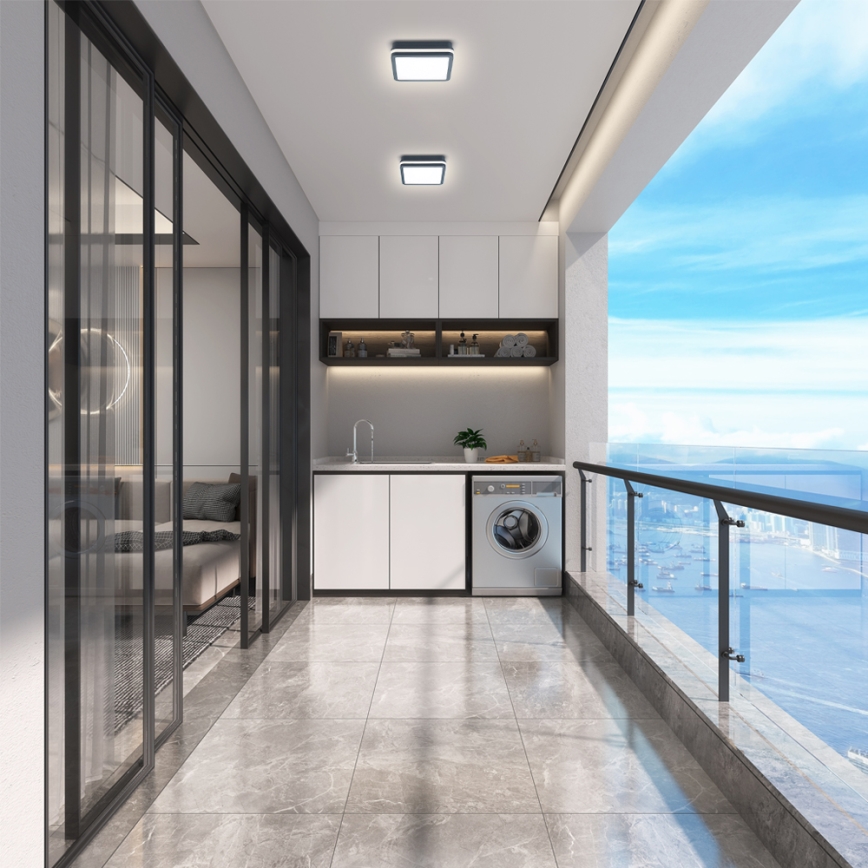 Brilagi - LED Spoljna lampa BENE LED/18W/230V 22x22 cm Antracit IP54