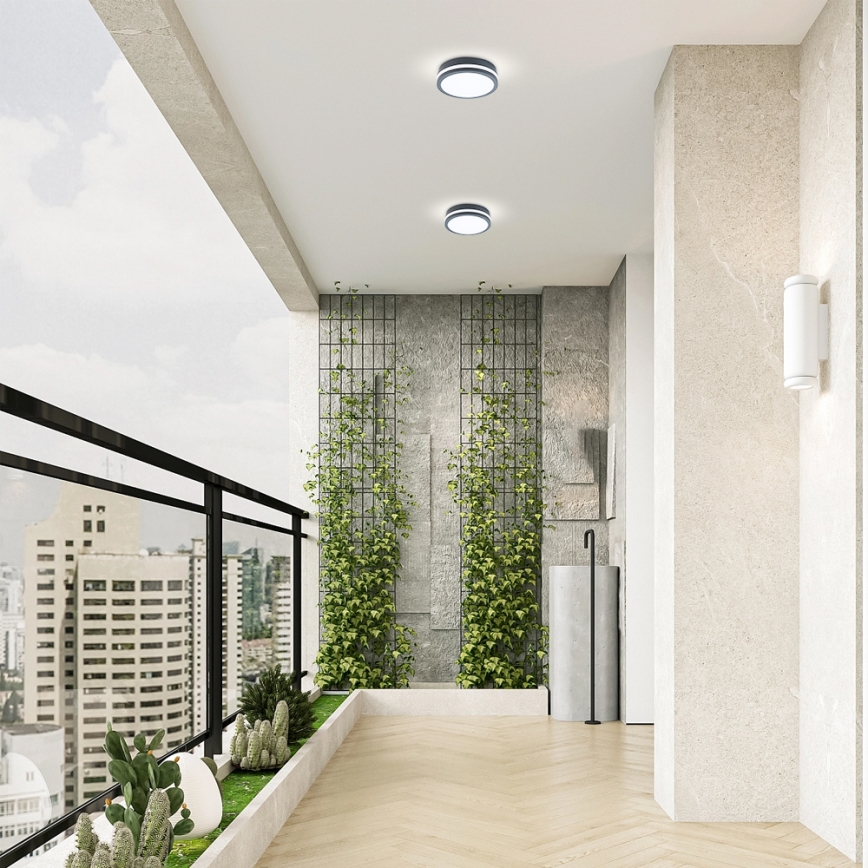 Brilagi - LED Spoljna lampa BENE LED/18W/230V pr. 22 cm Antracit IP54
