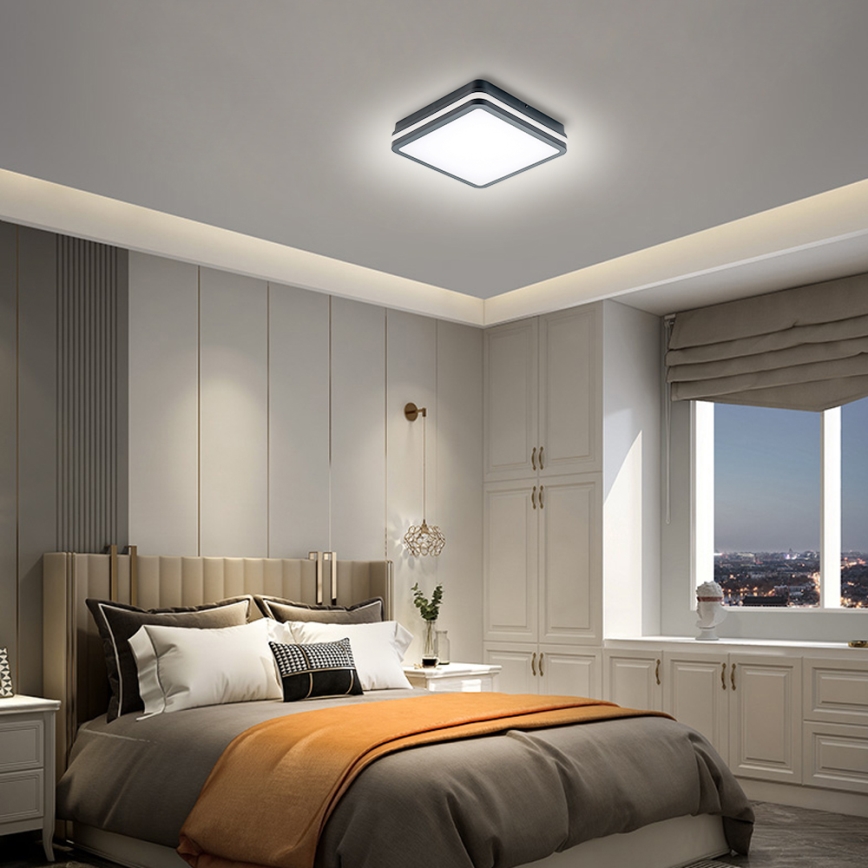 Brilagi - LED Spoljna lampa BENE LED/24W/230V 26x26 cm Antracit IP54