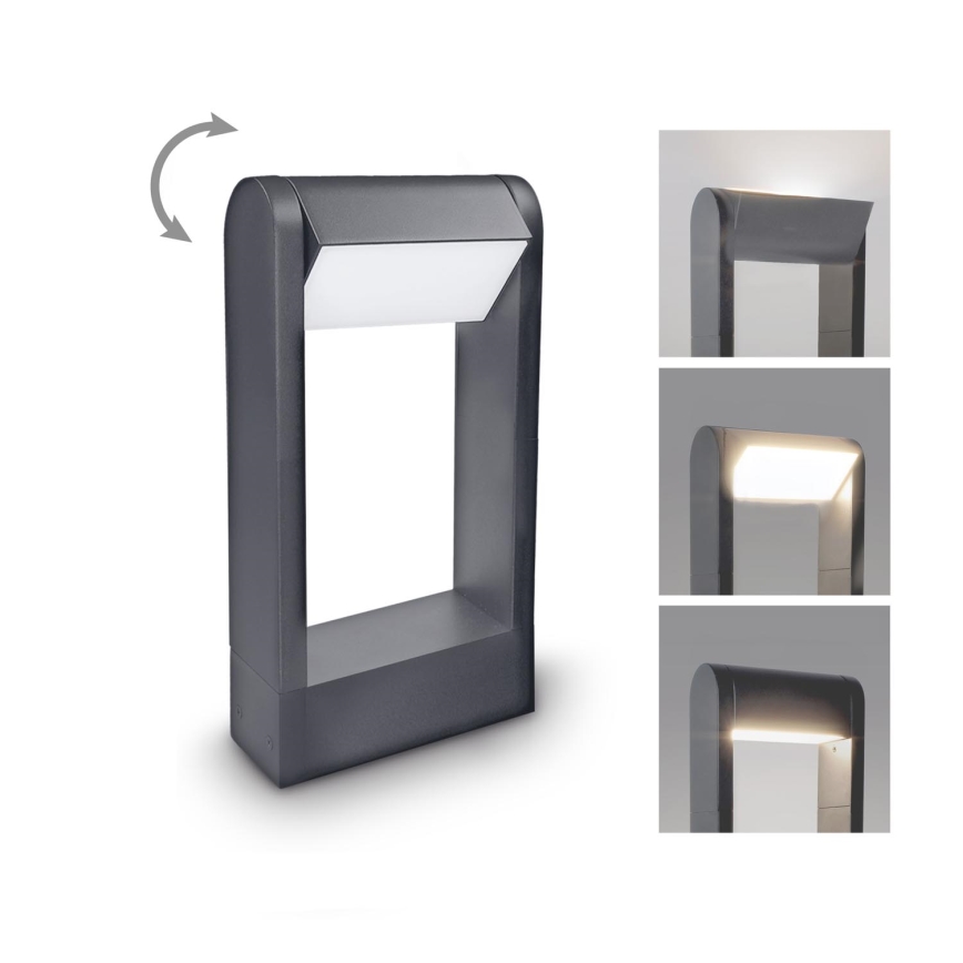 Brilagi - LED Spoljna lampa CROTONE LED/7W/230V Antracit IP54 30 cm