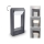 Brilagi - LED Spoljna lampa CROTONE LED/7W/230V Antracit IP54 30 cm