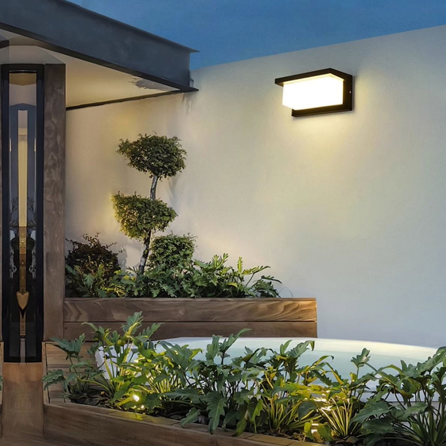 Brilagi - LED Spoljna zidna lampa BRICKY LED/12W/230V crno IP54