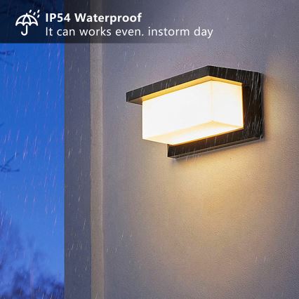Brilagi - LED Spoljna zidna lampa BRICKY LED/12W/230V crno IP54