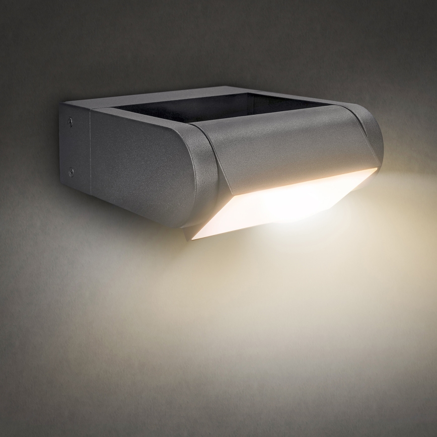 Brilagi - LED Spoljna zidna lampa CROTONE LED/7W/230V Antracit IP54