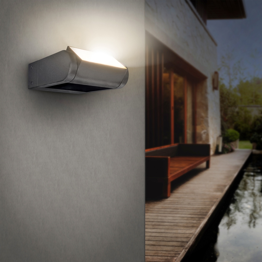Brilagi - LED Spoljna zidna lampa CROTONE LED/7W/230V Antracit IP54