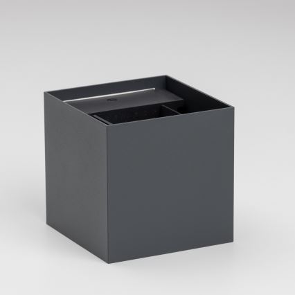 Brilagi - LED Spoljna zidna lampa CUBE LED/6W/230V Antracit IP54