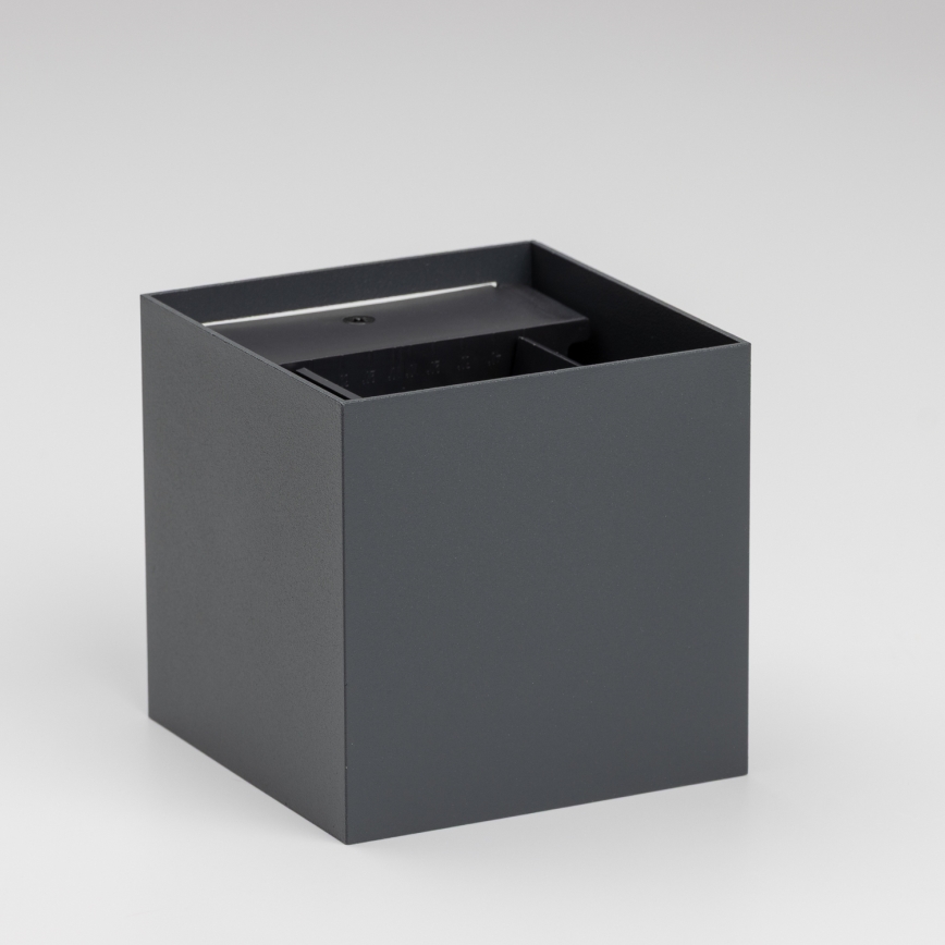 Brilagi - LED Spoljna zidna lampa CUBE LED/6W/230V Antracit IP54