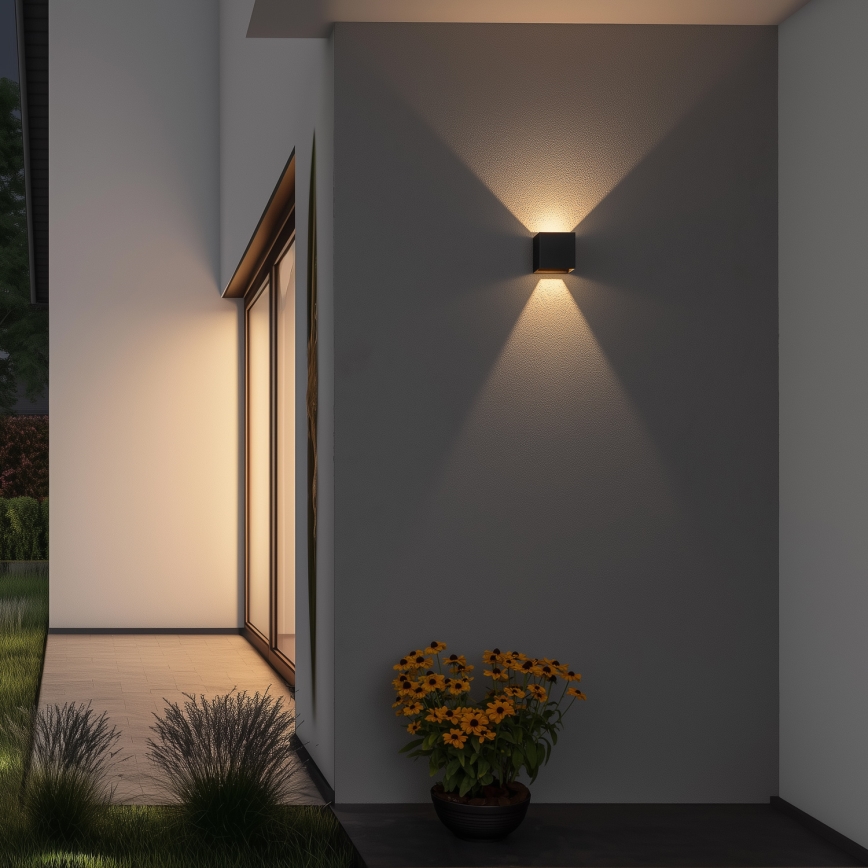 Brilagi - LED Spoljna zidna lampa CUBE LED/6W/230V Antracit IP54