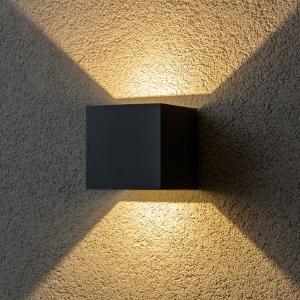 Brilagi - LED Spoljna zidna lampa CUBE LED/6W/230V Antracit IP54