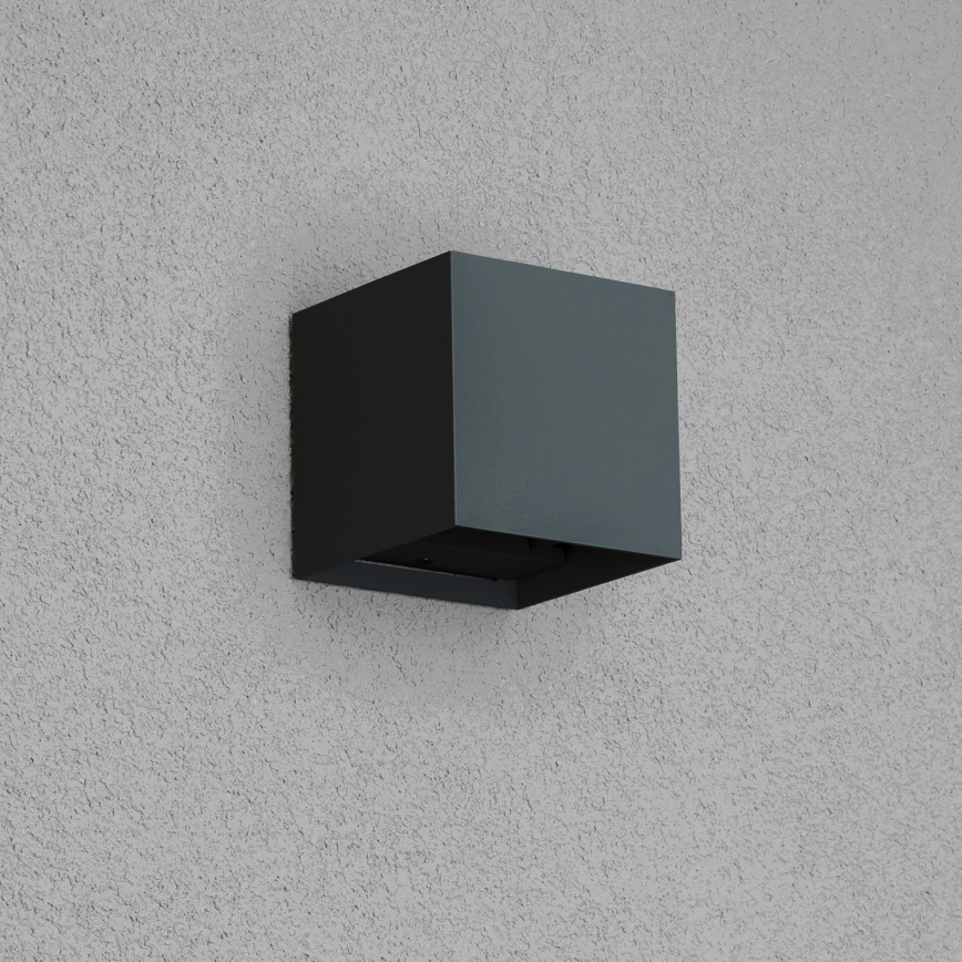 Brilagi - LED Spoljna zidna lampa CUBE LED/6W/230V Antracit IP54