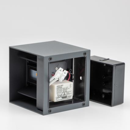 Brilagi - LED Spoljna zidna lampa CUBE LED/6W/230V Antracit IP54