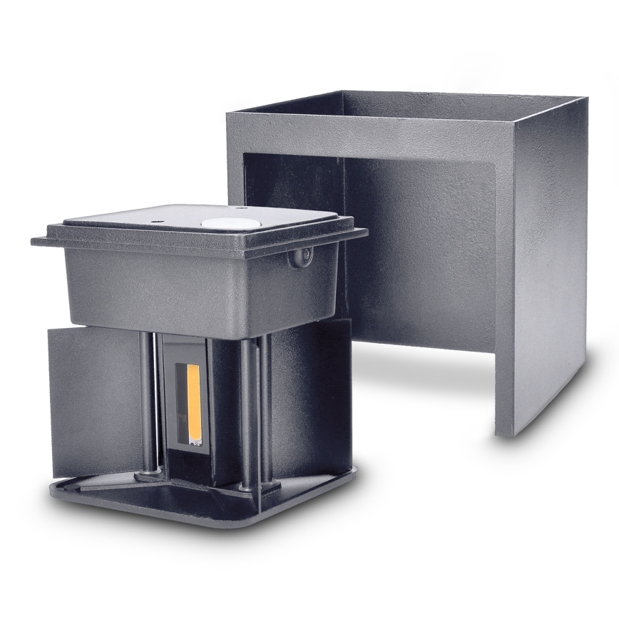 Brilagi - LED Spoljna zidna lampa CUBE LED/6W/230V Antracit IP54