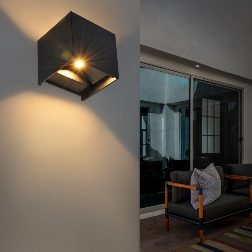 Brilagi - LED Spoljna zidna lampa CUBE LED/6W/230V IP54