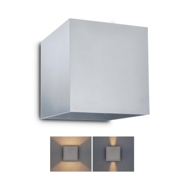 Brilagi - LED Spoljna zidna lampa CUBE LED/6W/230V sivo IP54