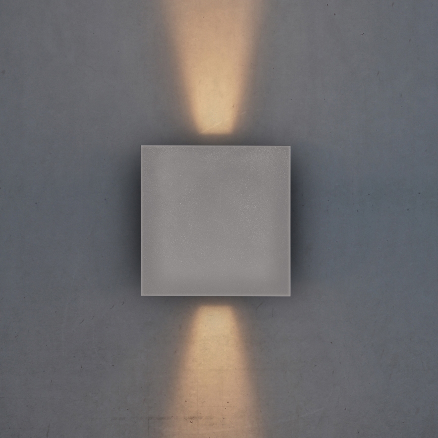 Brilagi - LED Spoljna zidna lampa CUBE LED/6W/230V sivo IP54