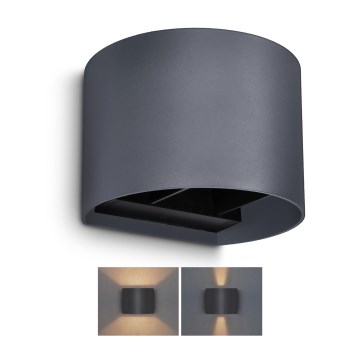 Brilagi - LED Spoljna zidna lampa RONDO LED/6W/230V Antracit IP54