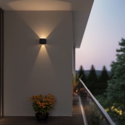 Brilagi - LED Spoljna zidna lampa RONDO LED/6W/230V Antracit IP54