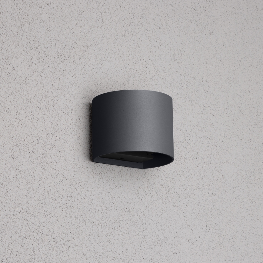 Brilagi - LED Spoljna zidna lampa RONDO LED/6W/230V Antracit IP54