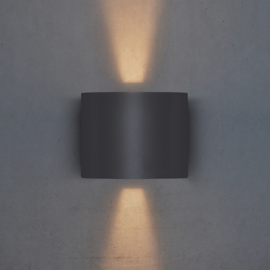 Brilagi - LED Spoljna zidna lampa RONDO LED/6W/230V Antracit IP54