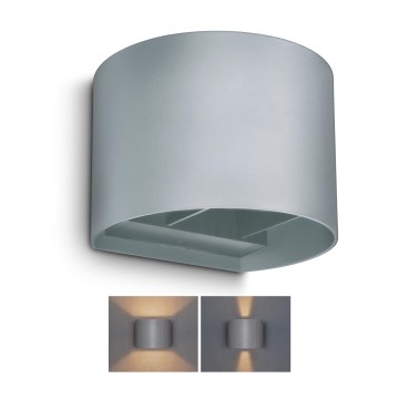 Brilagi - LED Spoljna zidna lampa RONDO LED/6W/230V sivo IP54
