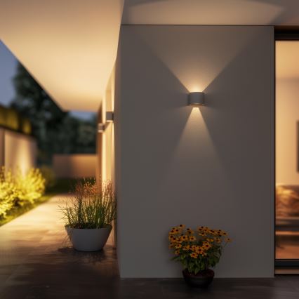 Brilagi - LED Spoljna zidna lampa RONDO LED/6W/230V sivo IP54