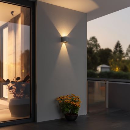 Brilagi - LED Spoljna zidna lampa RONDO LED/6W/230V sivo IP54
