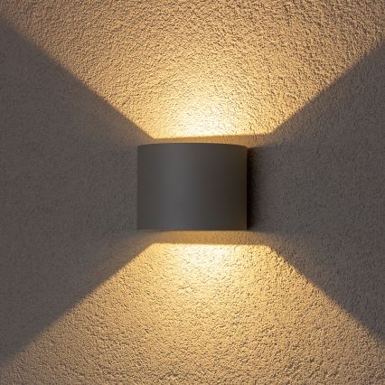 Brilagi - LED Spoljna zidna lampa RONDO LED/6W/230V sivo IP54