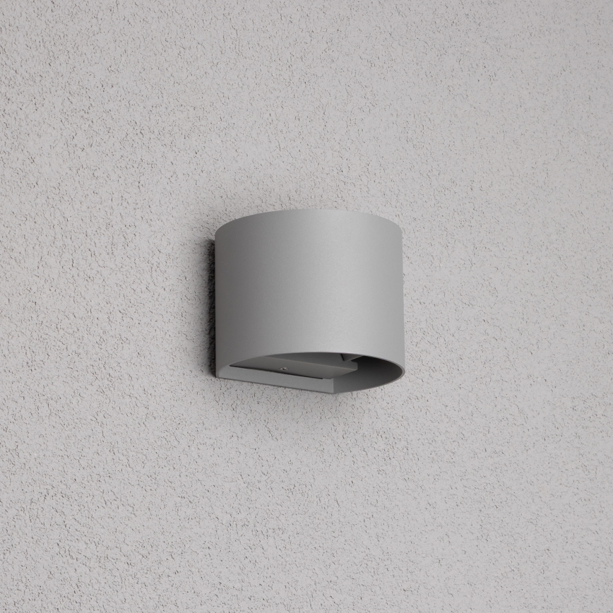 Brilagi - LED Spoljna zidna lampa RONDO LED/6W/230V sivo IP54